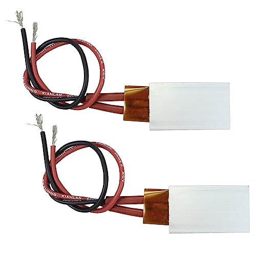 2PCS PTC Heating Element AC/DC 12V 200C Fast Heating Ceramic Heaters Plate | Insulated Aluminum Shell, Constant Temp Thermostatic, Energy Saving, Auto Heater, Long Service Life, for Small Space, PTCYIDU - color: 12V 200C