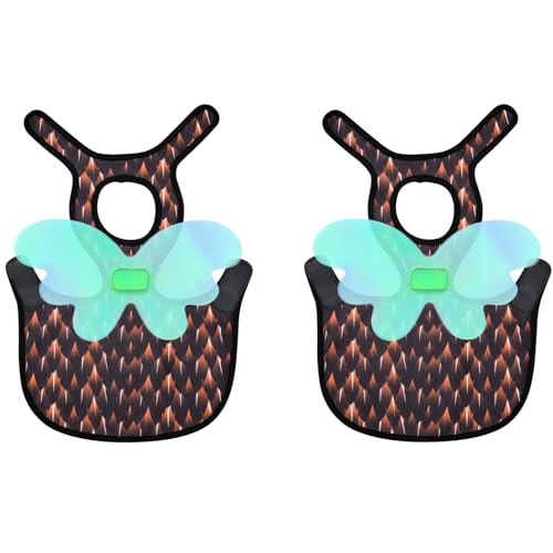 Chicken Saddles for Hens with Detachable Wings, Adjustable Hen Apron Back Protector for Feather Recovery, Double-Layer Breathable Poultry Saver for Standard Breeds (Black 2pcs) | Double-Layered Breathable Poultry Back Protector For Hens During Mating And