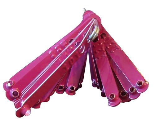 Numbered Aluminum Leg Bands, 100, Purple | Three Holes for Sizing - color: Purple