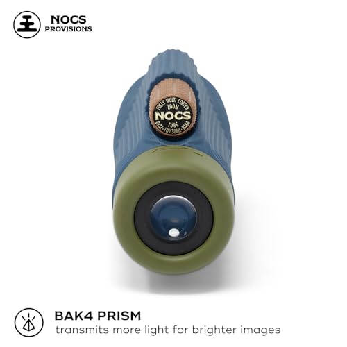 Nocs Provisions Zoom Tube 8x32 Monocular, Bird Watching & Backpacking | 8X Magnification Telescope, Bak4 Prism, Wide Field of View for Wildlife Viewing - color: Indigo Blue II