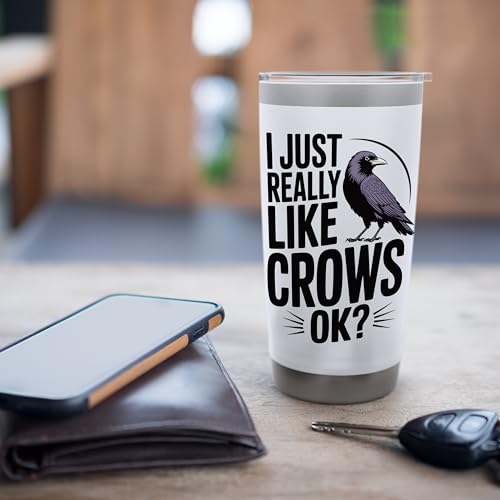 Black Raven Art Crow Nature for Women Men Stainless Steel Insulated Tumbler