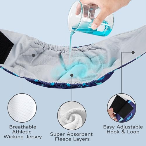 Leekalos Male Dog Diapers, Dog Belly Bands for Male Dogs | Wraps Washable Doggie Diapers High Absorbing Dog Belly Bands - color: Plain + Print, size: Small(11"-14")