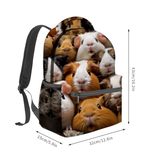 Guinea Pig Pattern Backpack Travel Backpacks Laptop Rucksack,School Bookbag for Women Kids Boys Girls,Pet Back Pack Accessories Bags,Ideal Gifts for Work, Outdoor Adventures - color: Color88