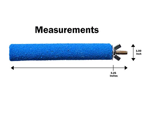 Spoiled Pet® Bird Cage Perch Stand 2-Pack - Beak and Foot Grinding Platform - Parakeets, Cockatiels, Canaries, Finches, Conures, Lories, and Budgies - Hamsters and Gerbils (Dowel Rod) - size: Dowel Rod