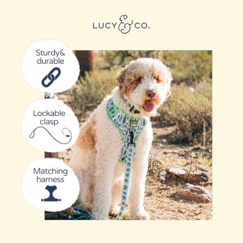 Lucy & Co. x Parks Project Feel the Earth Breath Dog Leash, Durable Matching Dog Lead with Heavy Duty Hardware, Small - color: Feel the Earth Breath, size: Small