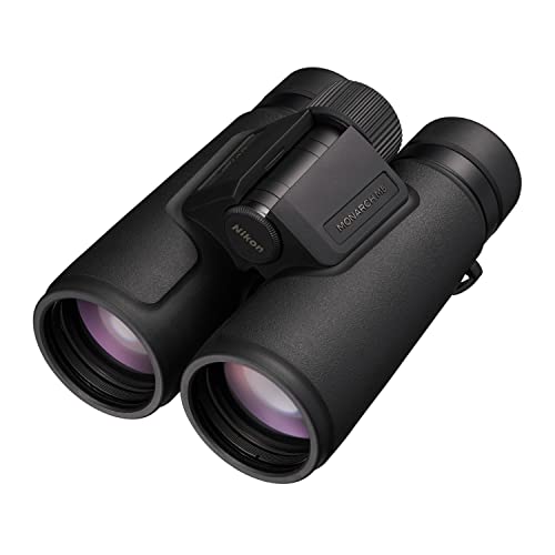 NIKON Monarch M5 Binoculars | Waterproof Fogproof ED Glass Optics with Dielectric Prism Coating | Bright High-Resolution Outdoor Binoculars for Birdwatching, Hiking & Wildlife, 10x42 | Long Eye Relief, waterproof, fogproof, ED Glass, rubber-Armored Binocu