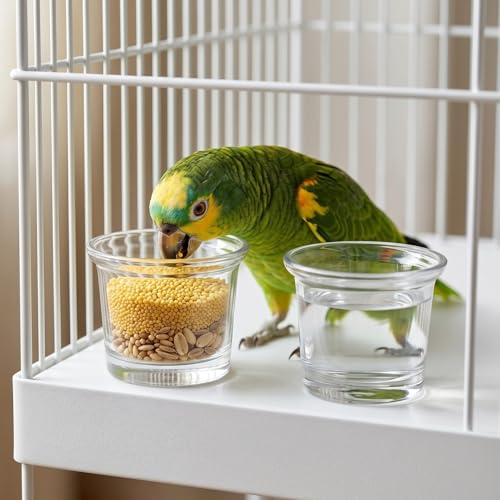 2 Pcs Glass Hummingbird Feeder Cup, Transparent 2.48x2.44 Inch Oriole Jelly Feeder Replacement Bowls, Outdoor Hanging Replacement Bowl Balconies Gardens Backyards Decor