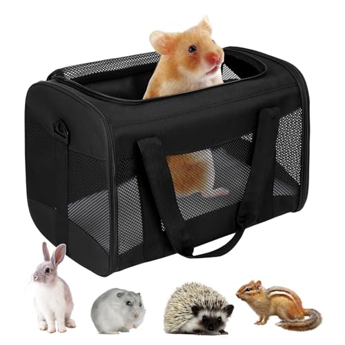 Cat Carrying Case - Pet Carrier Airline Approved, Protable and Breathable Pet Travel Carrier Removable Fleece Pad, Collapsible Cat Carrier Dog Carrier for Medium Cats Small Cats Dogs (Small, Black) - color: black, size: 15.0"L x 10.0"W x 10.0"H