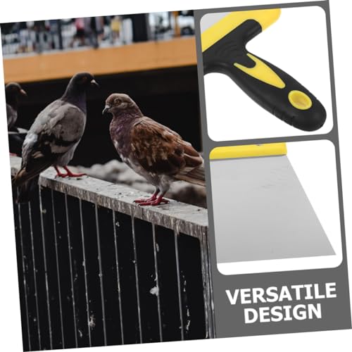 Stainless Steel Bird Poop Cleaner Tool Pigeon Droppings Scraper Efficient Cleaning Tool