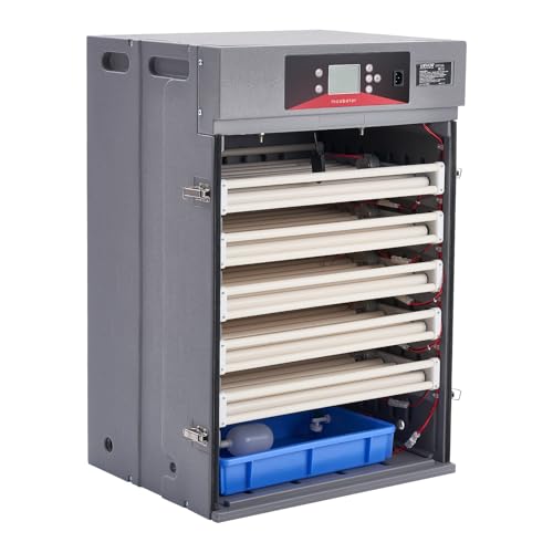 VEVOR 400 Egg Incubator, Poultry Incubator Cabinet with Automatic Eggs Turning, Temperature & Humidity Control, Heating & Cooling Egg Hatcher, Commercial Incubators for Hatching Chicks Ducks Goose - size: 400 Eggs