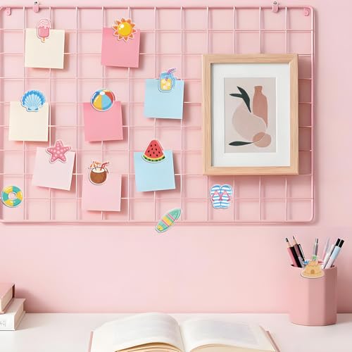 MAYJOYDIY 24Pcs 12 Styles Summer Beach Bag Clips Sun Watermelon Seashell Bag Sealer Sealing Closures Cute Starfish Acrylic Chip Clips Funny Home Office Holders for Bread Snack Storage Desk Decor - style: Summer Beach