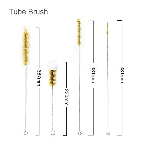 ULAB Scientific Lab Cleaning Brush Set, 7 Sizes for Different use, one Beaker Brush, one Buret Brush, one Cylinder Brush, Four Tube Brushes, UCB1001