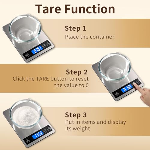 Food Scale, 33lb Kitchen Scale with 1g Precision, Rechargeable Black | Premium Stainless Steel & Tempered Glass, Splash-Resistant Sturdy Surface, USB-C or Batteries, for Cooking, Baking, Meal Prep - color: Rechargeable-Black