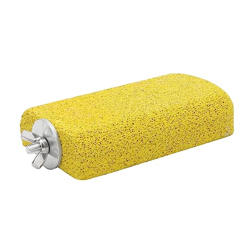 Bird Calcium Teeth Chew Toy Hamster Grinding Stone for Parrot Parakeet Cockatiel Rabbit Chinchilla Squirrel Cage Perch Stand (Random Color) (S) - size: S