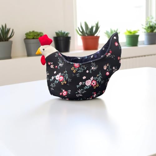 Handmade fabric egg collection basketChicken/Rooster/Hen/Farmhouse,Chicken lovers basket,fruit basket/ice cream bowl cozy/Valentine Day/Easter/Mother/Fathers Day gift - style: Modern