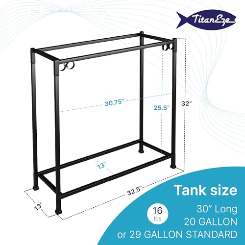 29 Gallon Double Aquarium Stand (2 Stands in 1), Fish Tank Stand, Bird Cage Stand, 32.5" W x 32 "H x 13" D
