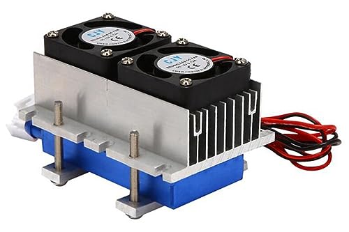 144W Semiconductor Refrigeration Cooler Kit - DIY Peltier Cooler 12V TEC1-12706 Peltier Heatsink Module for DIY Car Electronic Refrigerator - style: Dual