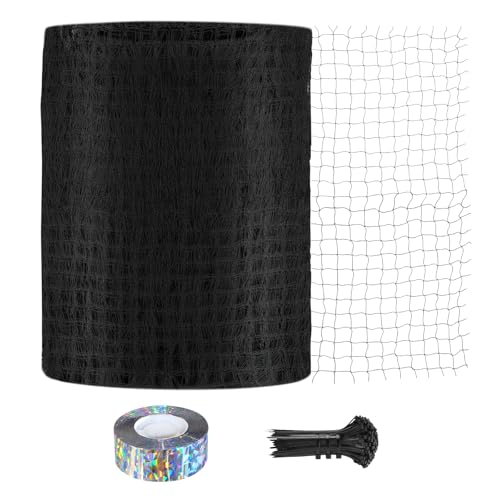 Bird Netting for Chicken Coop 50 X 50 Ft 1" Square Mesh Heavy Duty Chicken Run Netting Roof Cover Against Hawks, Eagles, Owls, UV Resistant, for Garden, Fruit Tree, Plant, Vegetable Protection - size: 1 inch mesh - 50 x 50 ft
