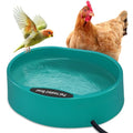 Heated Water Bowl for Chicken，125OZ Water Heater for Hens Goose Duck | Heated Chicken Waterer, Large Capacity Poultry Outdoor Drinker in Winter, Chicken Coop Accessories No More Frozen Food Water
