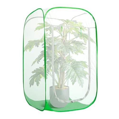 48" x 28" x 28" Pop Up Garden Mesh Plant Cover, Plant Protectors Mesh Plant Enclosure, Garden Net Cage Pest Protection Guard Tent with Storage Bag for Protect Plant Vegetable Fruit from Birds Insects - color: 48 X 28 X 28 Inch