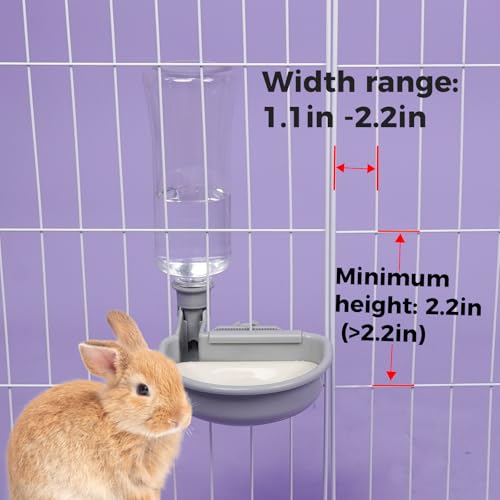 VANNON Anti-Splash Pet Water Bowl for Crates, 23oz Gravity Dispenser, Grey | 23oz anti-splash gravity water bowl with a floating disk for cleaner drinking and fewer refills throughout the day. - color: A-Grey, size: 23oz