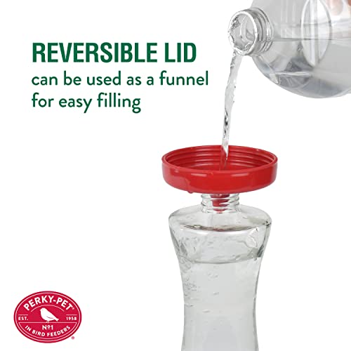 Perky-Pet 476 Glass 20-Ounce Hummingbird Feeder - color: Red