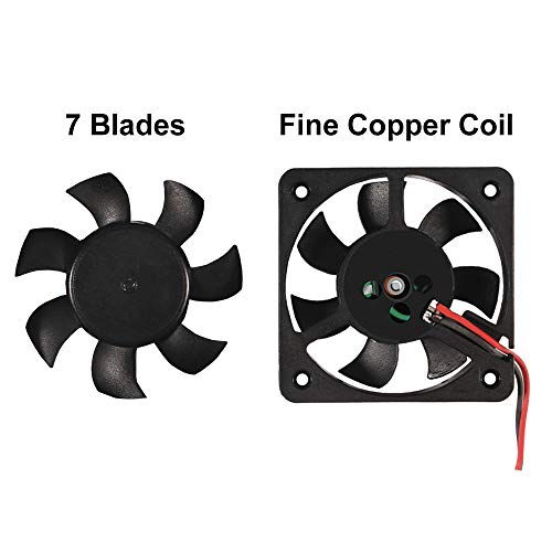 UMLIFE 50mm Fan 5V USB Brushless DC Cooling Fan, 4 Pack Speed 4200 RPM Fan for Small Appliances Series Replacement (4 PCS 5010 5V USB) - color: 5V USB(5010)