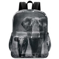 Fustylead Elephant and Baby Elephant Backpack School Laptop Bag Bookbag for Boys Girls Students Daypack Picnic Travel - color: Elephant