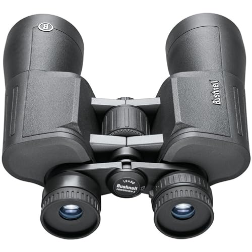 Bushnell PowerView 2 Binoculars, High-Definition Binoculars with Multi-Coated Lenses, Durable Aluminum Alloy Chassis, Wide Field of View, Ideal for Wildlife Observation, Hiking and Sporting Events - style: 12x50