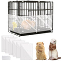 KEYIDE 6Pcs Plastic Pet Cage Liner 12” x 10” Clear Bunny Cage Urine Guard Guinea Pig Side Lining Sheet Rabbit Habitat Siding Ferret Scatter Guard Cage Accessories Simple but Essential