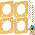 Birdhouse Predator Guard, Helping Reduce Nest Destruction and Enhance Safety for Bird Chicks, 4 Pack, 1 1/4" (1.25in) - size: 1.25 inches