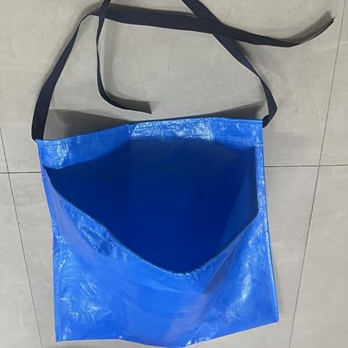 Gardening Apron for Harvesting and Weeding, Heavy Duty Waterproof PE Fruit Picking Apron with Quick-Release Bottom, Large Capacity Garden Waste Bag Apron for Farmers, Easy to Clean