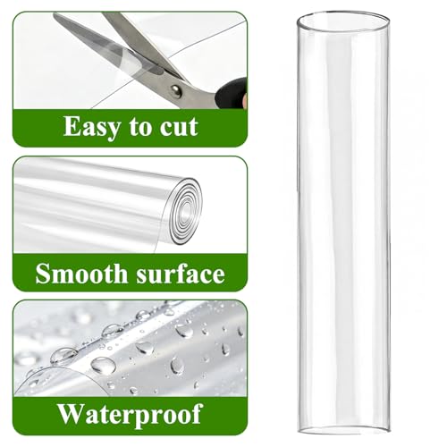 79" x 16" Squirrel Baffle for Tree Trunk Plastic Tree Trunk Protector | with 10 Cable Tie and Tape to Protect Damaged Bark, Easy Install Reusable