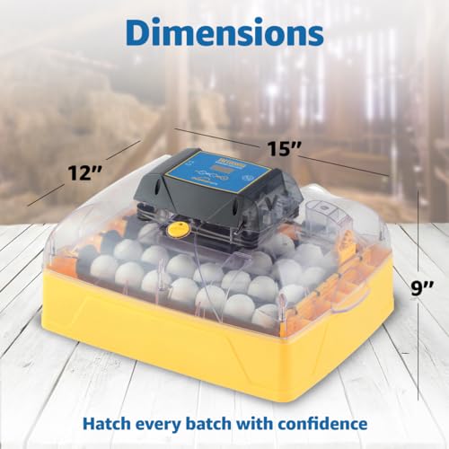 Brinsea Ovation 28 EX Egg Incubator, Automatic Turning & Humidity Control | 50+ years of trusted precision! Built-in automatic humidity, auto-turn & temp alarms take the stress out of hatching 28 eggs - style: Without Book