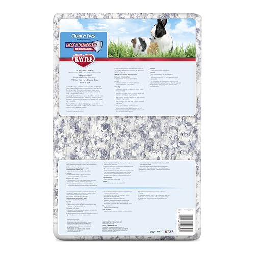 Kaytee Clean & Cozy Extreme Odor Control Bedding, Made for Small Animals, 40 Liters - size: 40 Liters