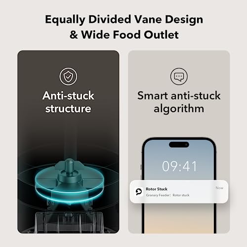 PETLIBRO Automatic Cat Feeder, 5G WiFi Automatic Dog Food Dispenser with Freshness Preservation, 5L Timed Pet Feeder with Low Food Sensor, Up to 10 Meals Per Day, Granary Black - color: Black, size: 5L-with WiFi