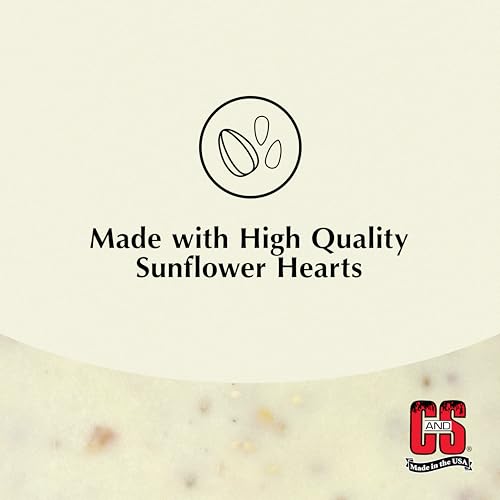 C&S Sunflower Suet Treat, Suet Cakes for Wild Birds, Pack of 8 | Suet cakes for woodpeckers, made with sunflower, use in a suet feeder year-round - style: Sunflower, 8 Pack