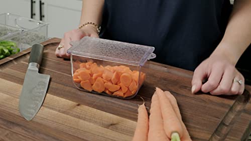 Pikanty Leftover Storage Containers Set of 2, 25 oz Meal Prep and Lunch Containers with Lids, Stackable, Freezer and Dishwasher Safe, Made in USA - style: 2 Containers