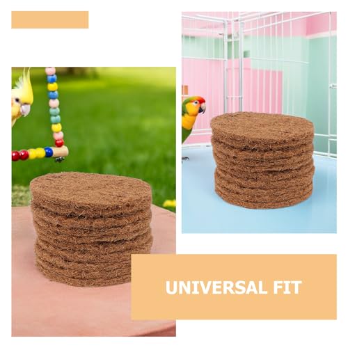 15pcs Coconut Coir Bird Nest Mats, Pigeon Breeding Nesting Pad for Pet Cage and Egg Protection, Natural Egg Laying Pad Mat for Pigeon Hatching