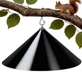 Squirrel Baffle for Bird Feeder Pole - 19 Inch for Protects Hanging Feeders (1 Pack, Black) - color: Black Hook