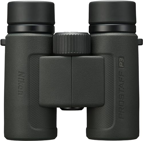 Nikon PROSTAFF P3 8x30 Binocular | Waterproof, fogproof, rubber-armored compact Binocular, wide field of view & long eye relief | Official Nikon USA Model | Waterproof, fogproof, rubber-Armored Compact Binocular, wide Field of View, long Eye Relief - size
