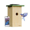 Smart Bird House with Camera Solar Powered, 1080HD Live Video & Night Vision for 24/7 Nesting Recording, Auto Detect & Notify, Ideal Nature Gift for Bird Lovers, AI Identify Lifetime Free