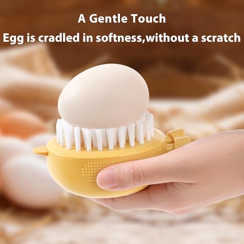 Lumkew Egg Washer Cleaner for Fresh Eggs, Egg Wash and Brush Scrubber, 1pcs | Cleaning Eggshell, Universal ,Cute Chicken Coop Essentials
