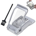 Egg Slicer, Aluminum Cutter with Stainless Steel Wires | Even slicer for hard boiled eggs, strawberries, mushrooms and other soft foods for salads, sandwiches and meal prep