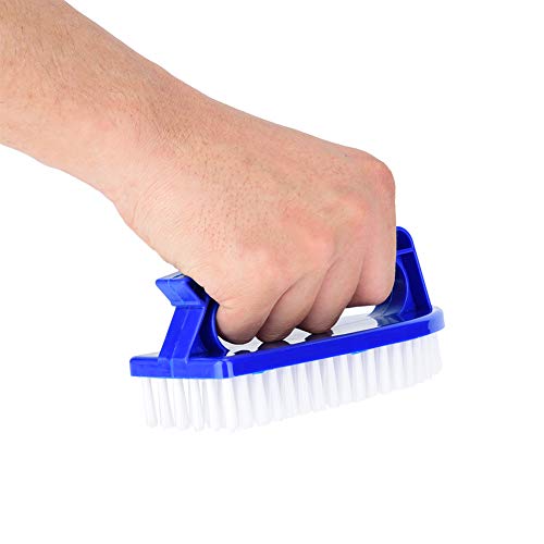 Pool Supply Hand-Held Brush, Step Corner Brush, Cleaning Tools | with Fine Bristles Best for Swimming Pools, Spas & Hot Tubs