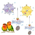 4pcs Bird Toys for Parakeets, Colorful Spinner Wheel (Rondom Color) | Interactive Enrichment Toy Create Soft Rustling Sounds When Spinning, Safe for Chewing to Meet Birds' Gnawing Instincts - style: 4pcs