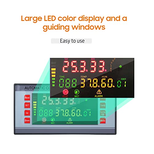 Automatic Egg Incubator 160V-220V 50Hz, Digital LED Display with Humidity Control & Auto Egg Turner for Chicken Duck Quail Eggs, Hatching Machine for Poultry Breeding