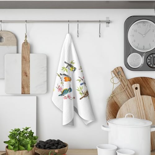 Bird Gifts Kitchen Towels, Gifts for Bird Lovers Women, Birds Birder Dish Towels for Kitchen,Birds Decorative Hand Towels for Bathroom - color: Color-4