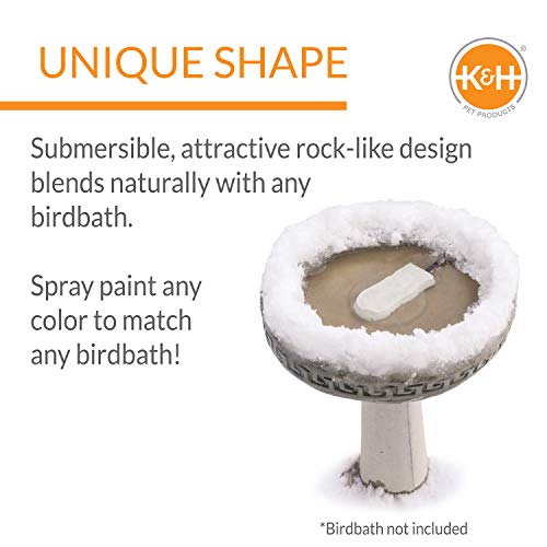 K&H Pet Products Ice Eliminator Original Birdbath Deicer Natural Original 50 Watts - size: Original 50 Watts