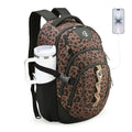Swissdigital Laptop Backpack, Brown Leopard, SD803-103 | USB Charging Port, Travel Backpack, 31l Capacity, Backpack For Men and Women - color: Brown Leopard